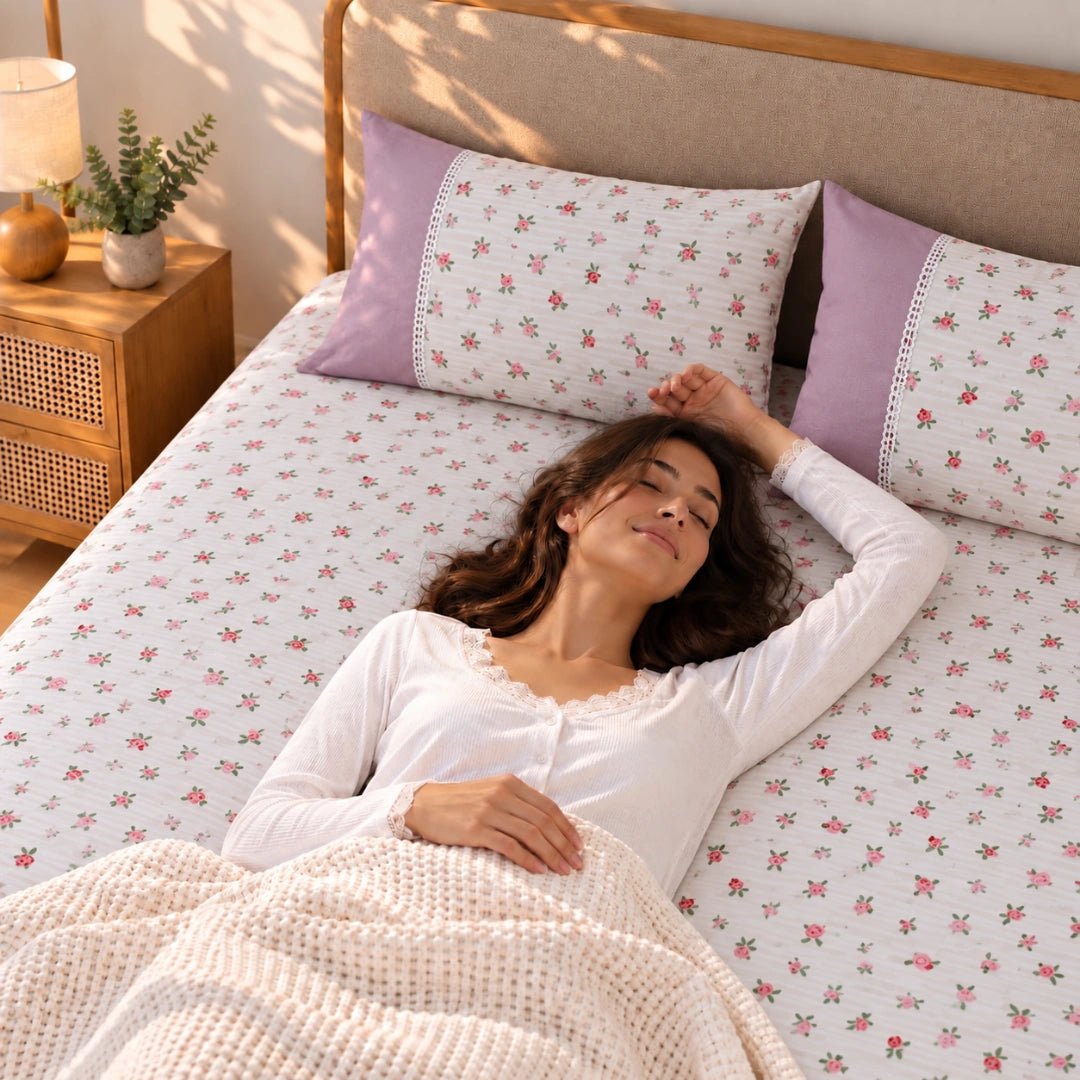 Nori - Panel - King Fitted Bedsheet (78×72 inches)