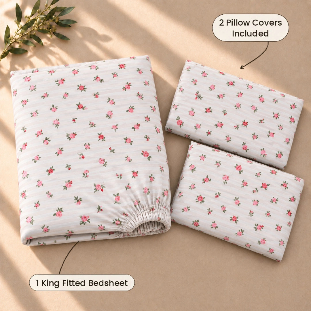 Nori - Panel - King Fitted Bedsheet (78×72 inches)