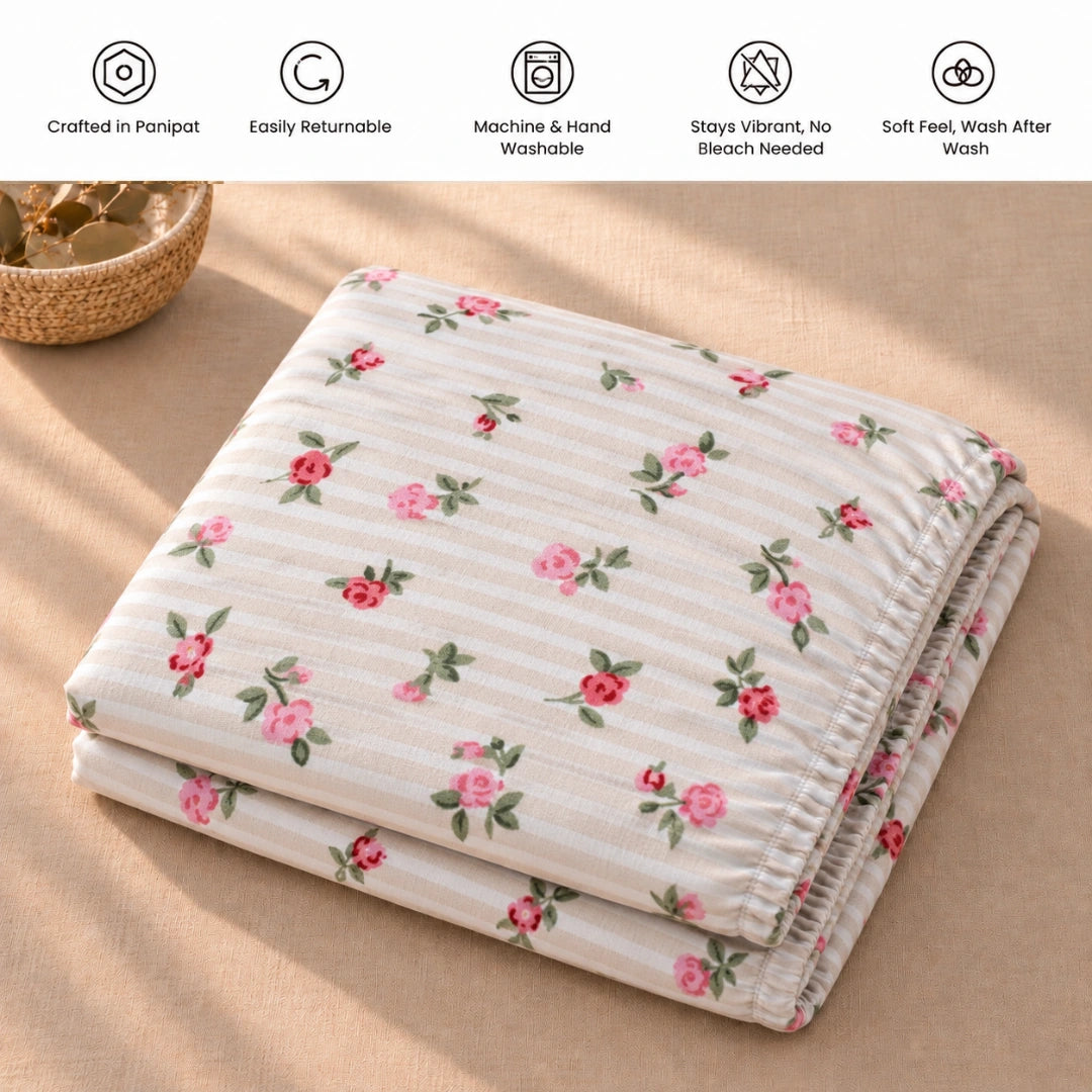 Nori - Panel - King Fitted Bedsheet (78×72 inches)