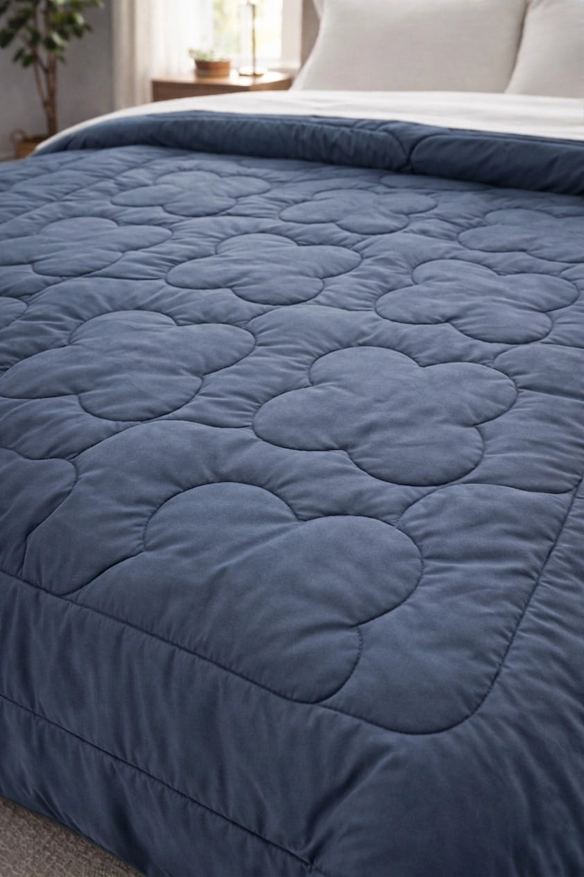 Reversible Double Bed Comforter - Ocean & Mist (Clover)