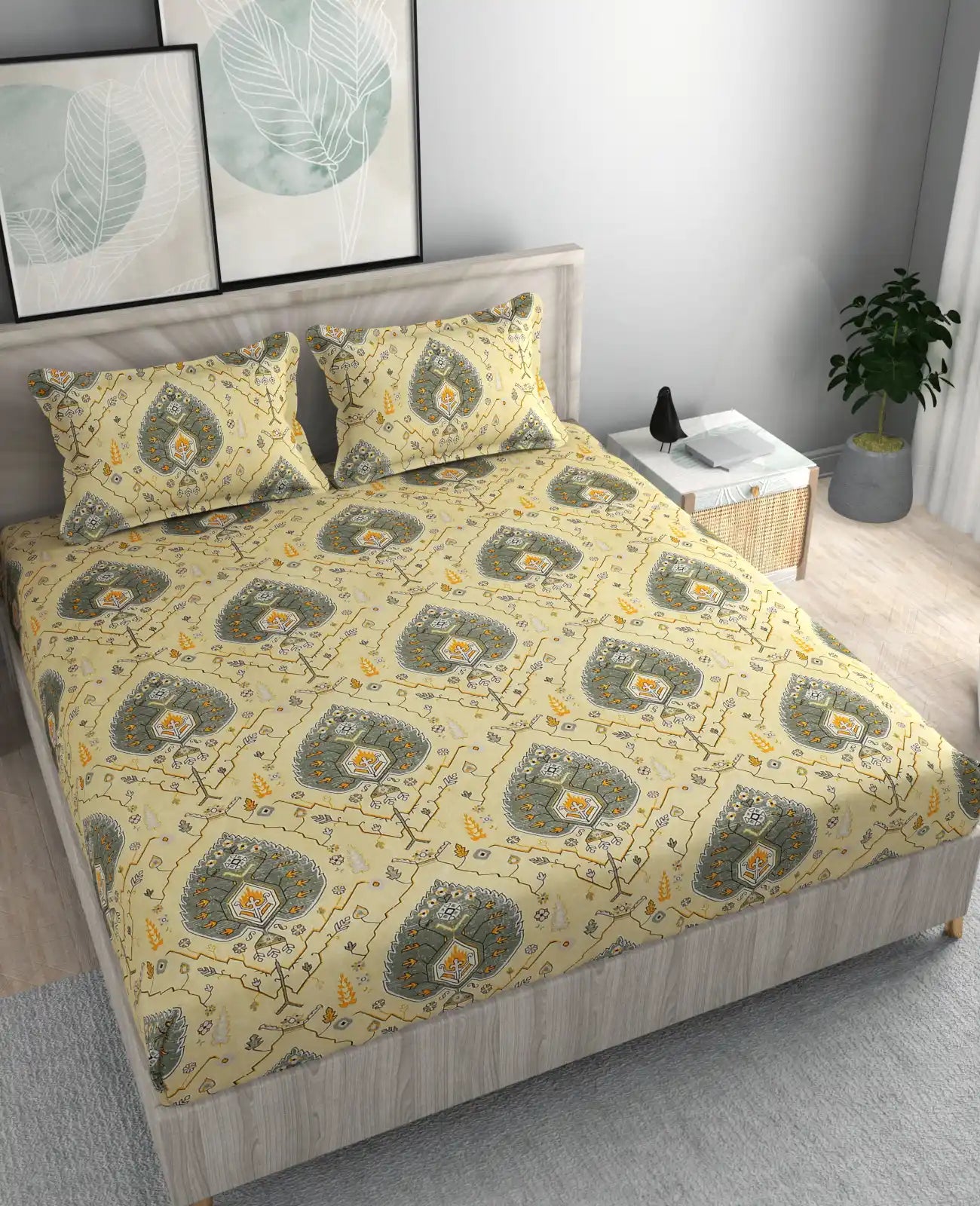 Olivia - King - Fitted Bedsheet (78×72 inches)