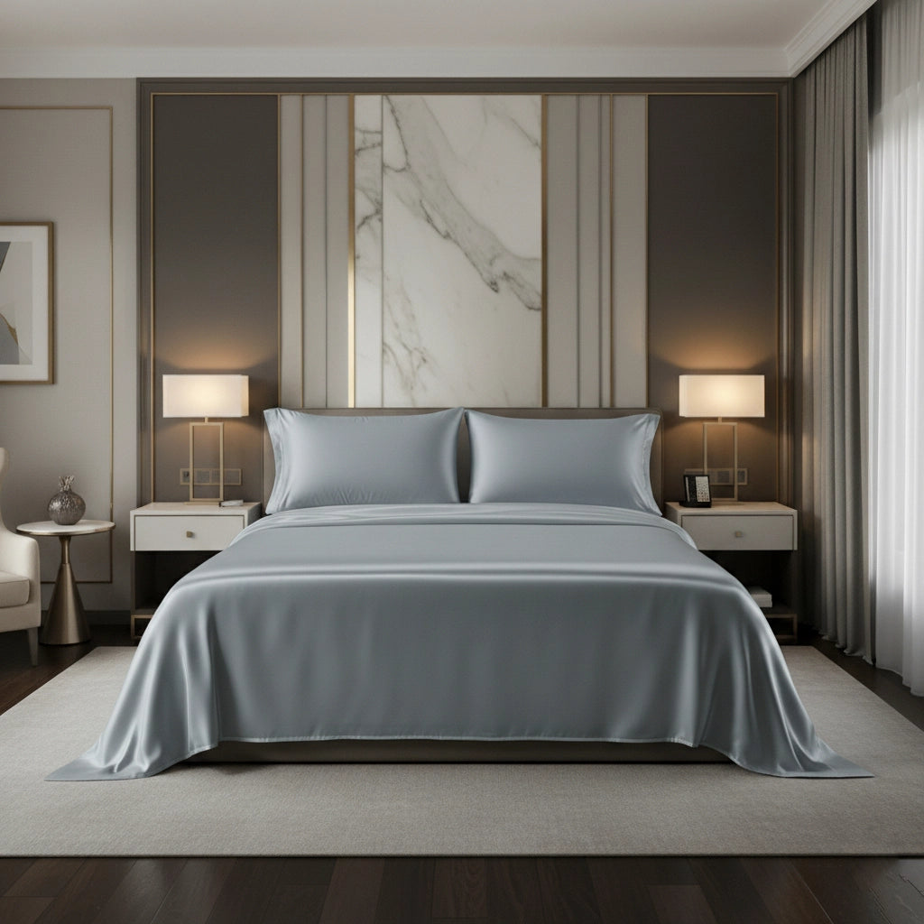 PURITY - Dove Grey - Pure Cotton King Bedsheet (108×108 inches)