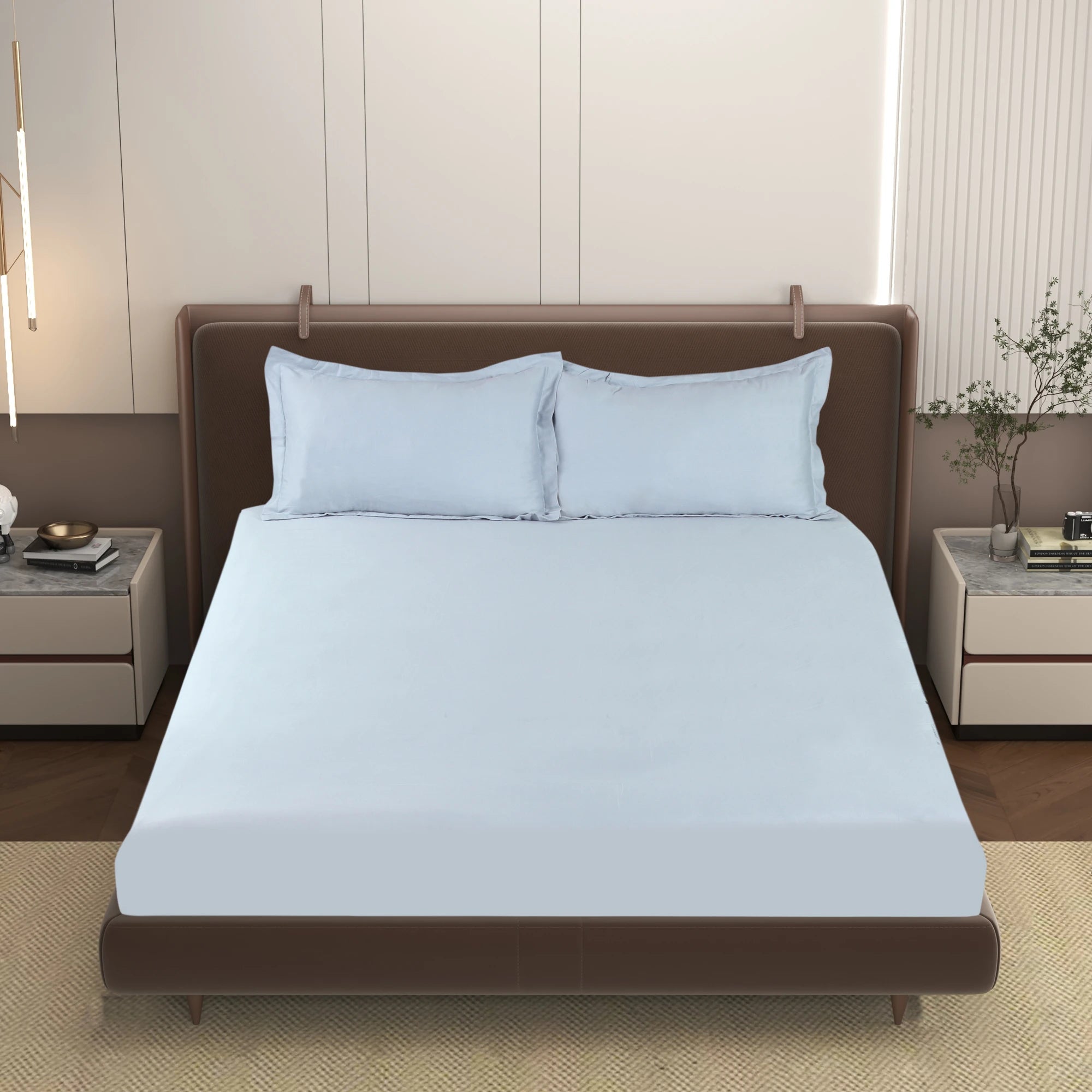 PURITY - Dove Grey - Pure Cotton King Bedsheet (108×108 inches)