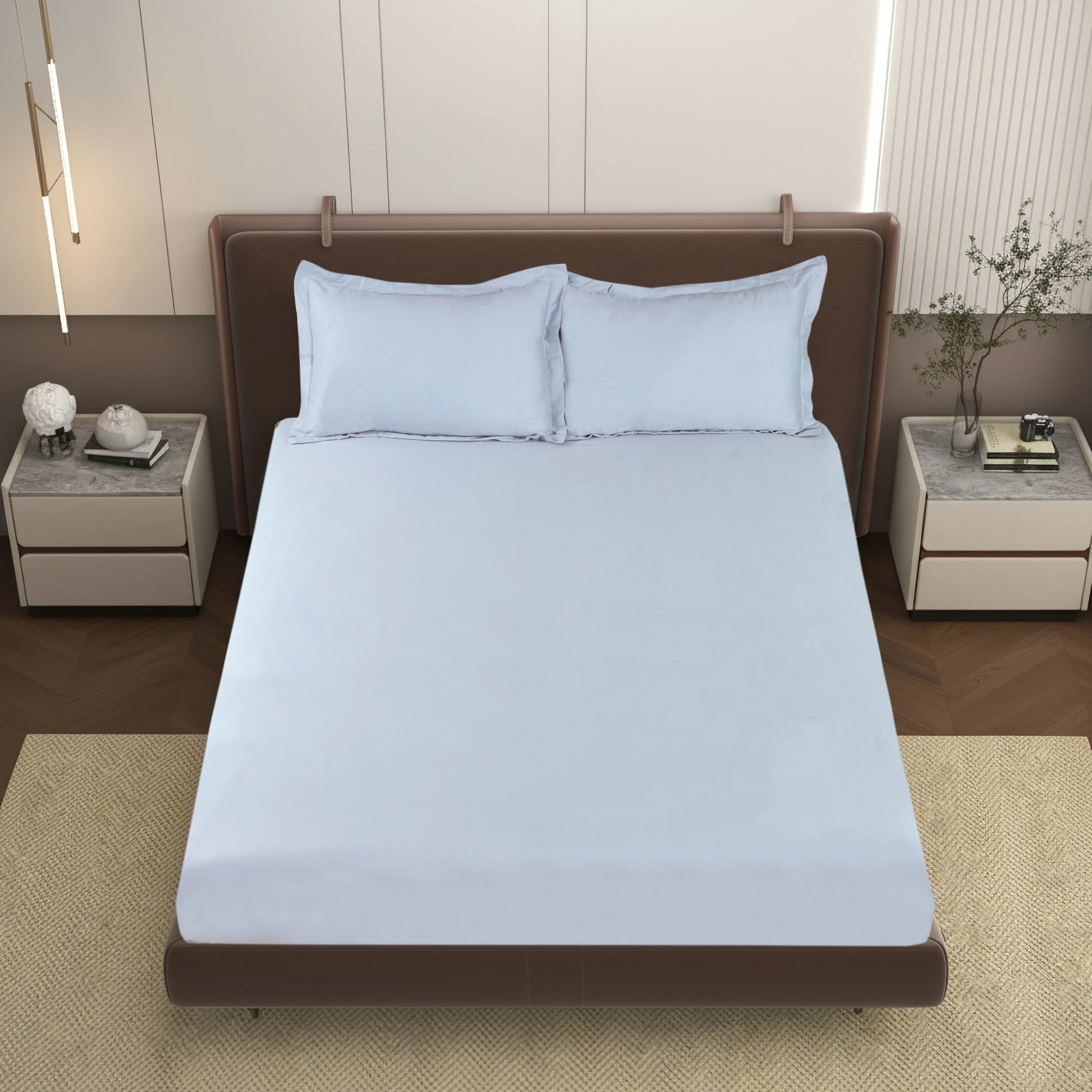 PURITY - Dove Grey - Pure Cotton King Bedsheet (108×108 inches)