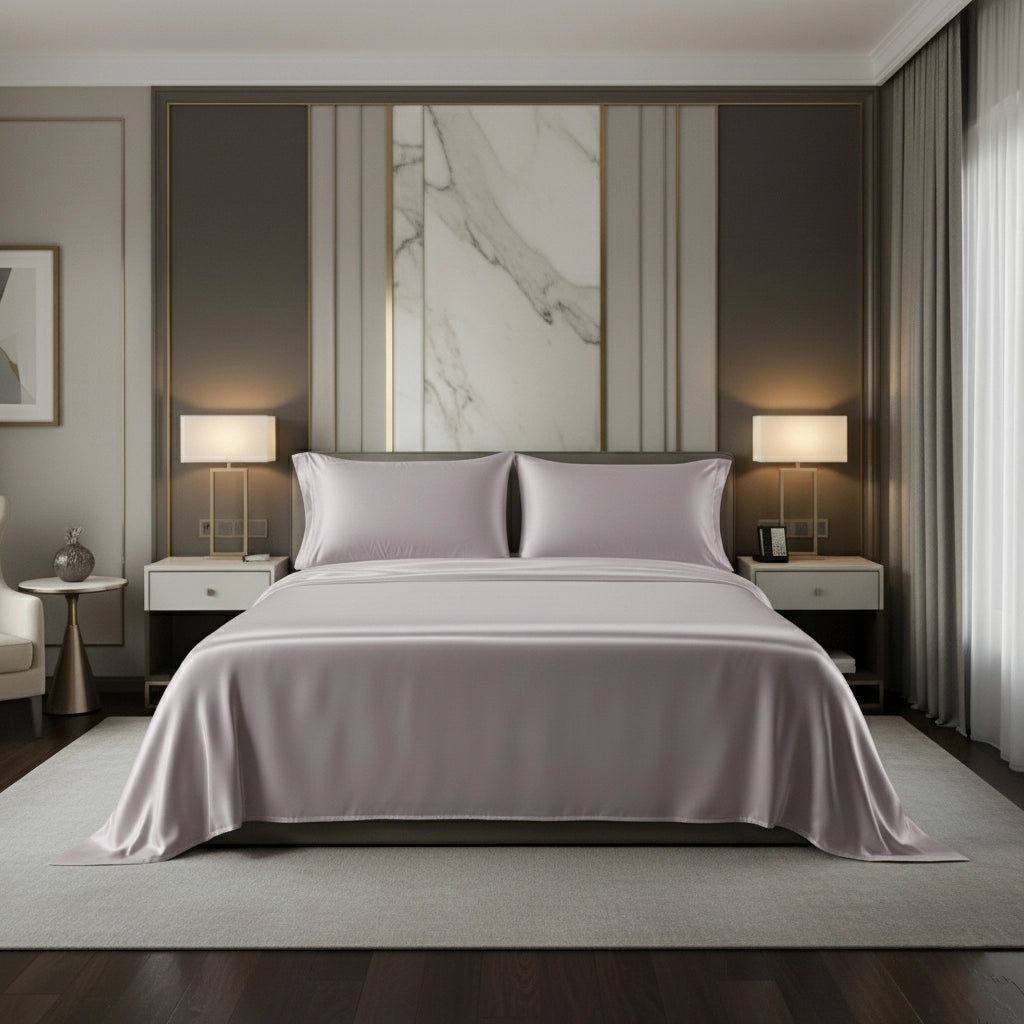 PURITY - Lilac - Pure Cotton King Bedsheet (108×108 inches)