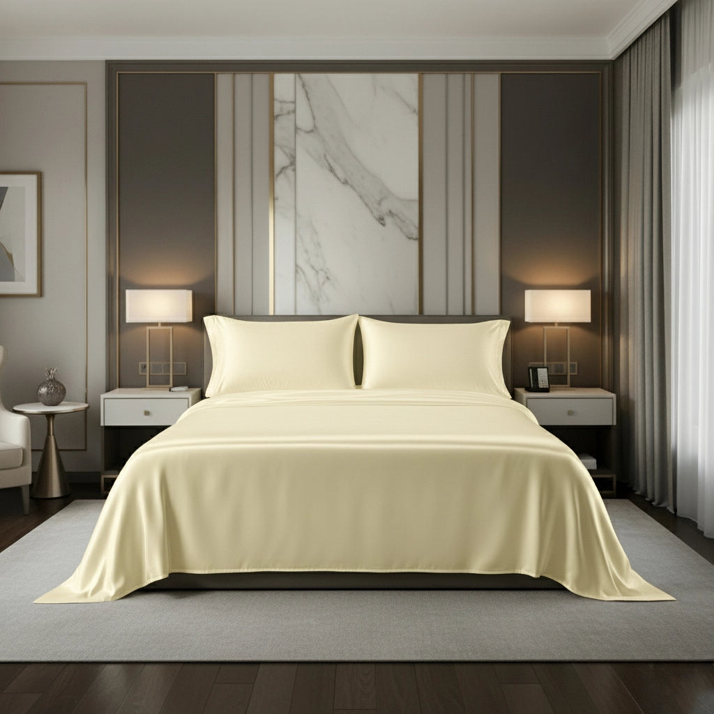 PURITY - Vanilla - Pure Cotton King Bedsheet (108×108 inches)