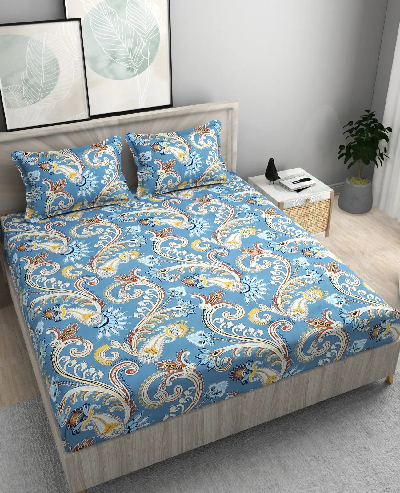 Paisley - King - Fitted Bedsheet (78×72 inches)