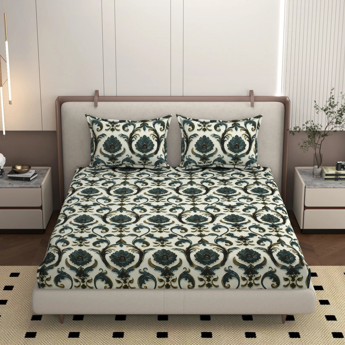Persia - King - 7D Design Fitted Bedsheet (78×72 inches)