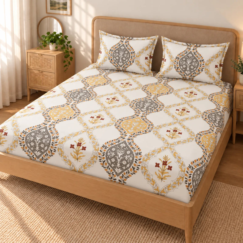 Porcelain - King - Fitted Bedsheet (78×72 inches)