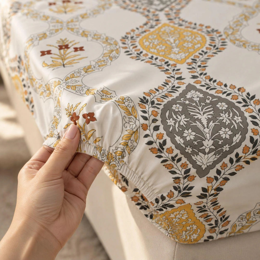 Porcelain - King - Fitted Bedsheet (78×72 inches)