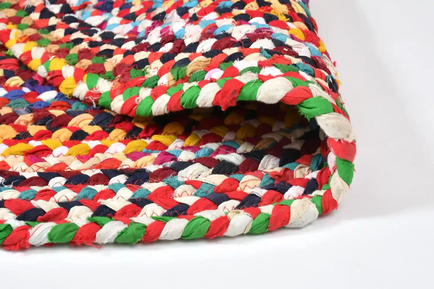 Recycled Cotton Rug - Multicolor Abstract