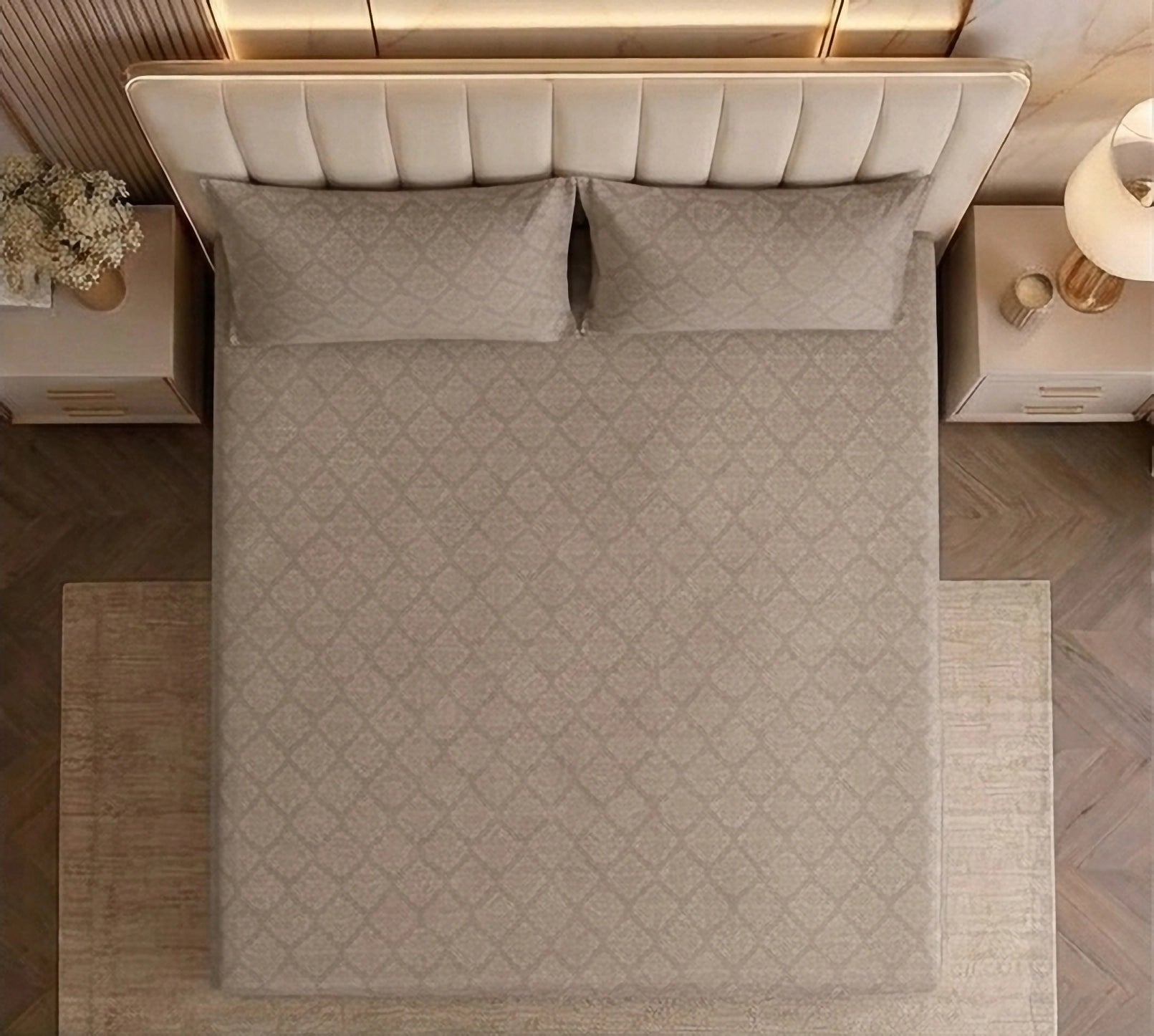 Regalia Dunes - Embossed - King Fitted Bedsheet (78×72 inches)