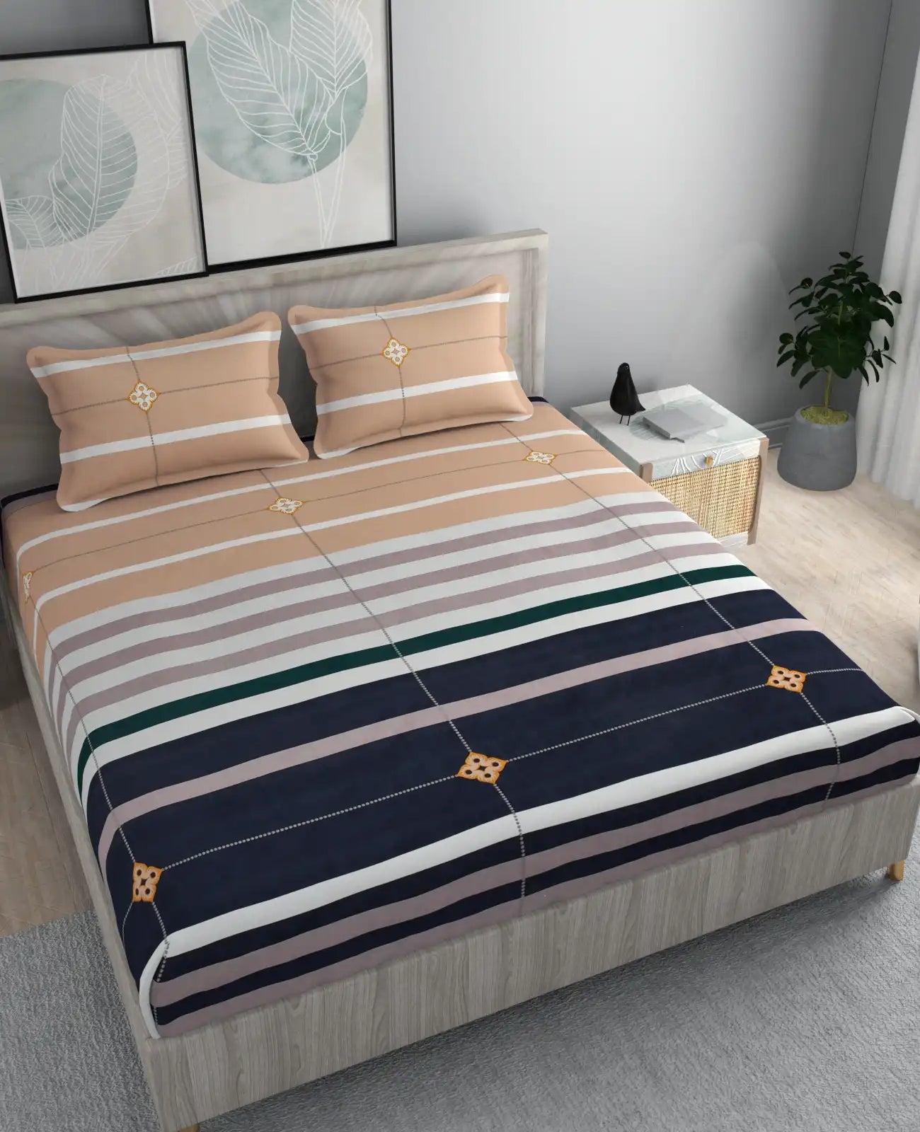 Regenta - Queen/Double - Fitted Bedsheet (76×72 inches)