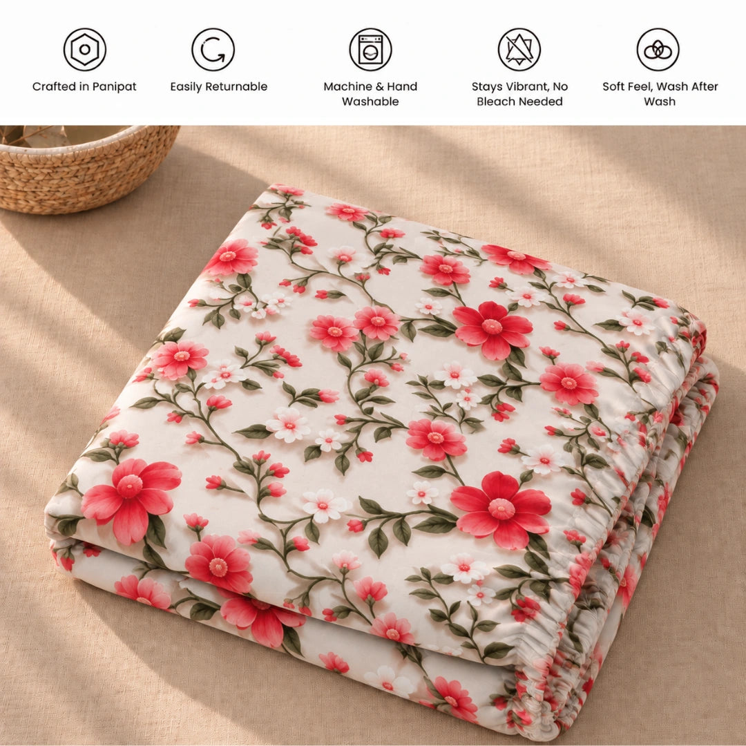 Rosella - King - 7D Design Fitted Bedsheet (78×72 inches)