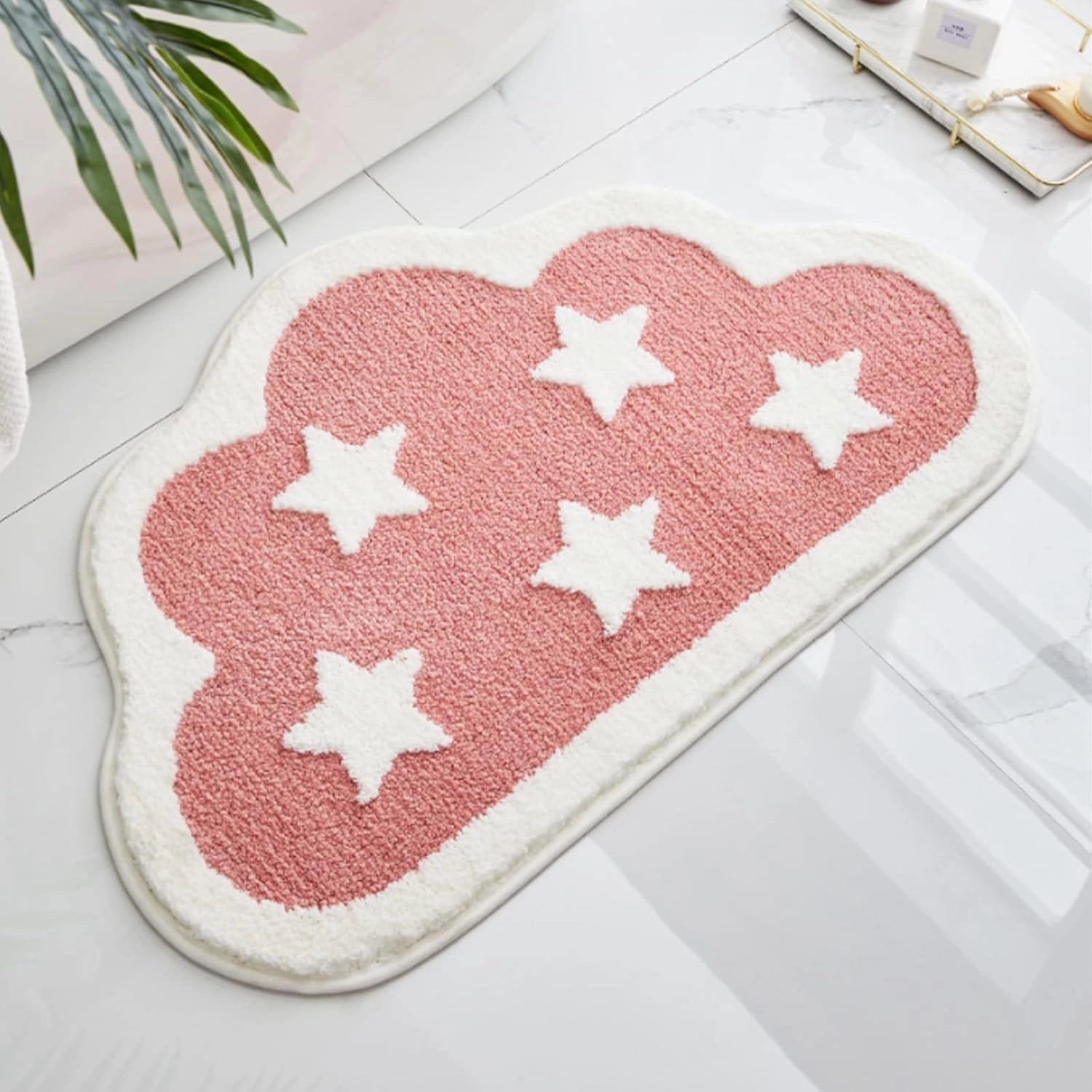 Rosy - Anti-Slip Microfibre Doormat (40x60 cm) - Pack of 1