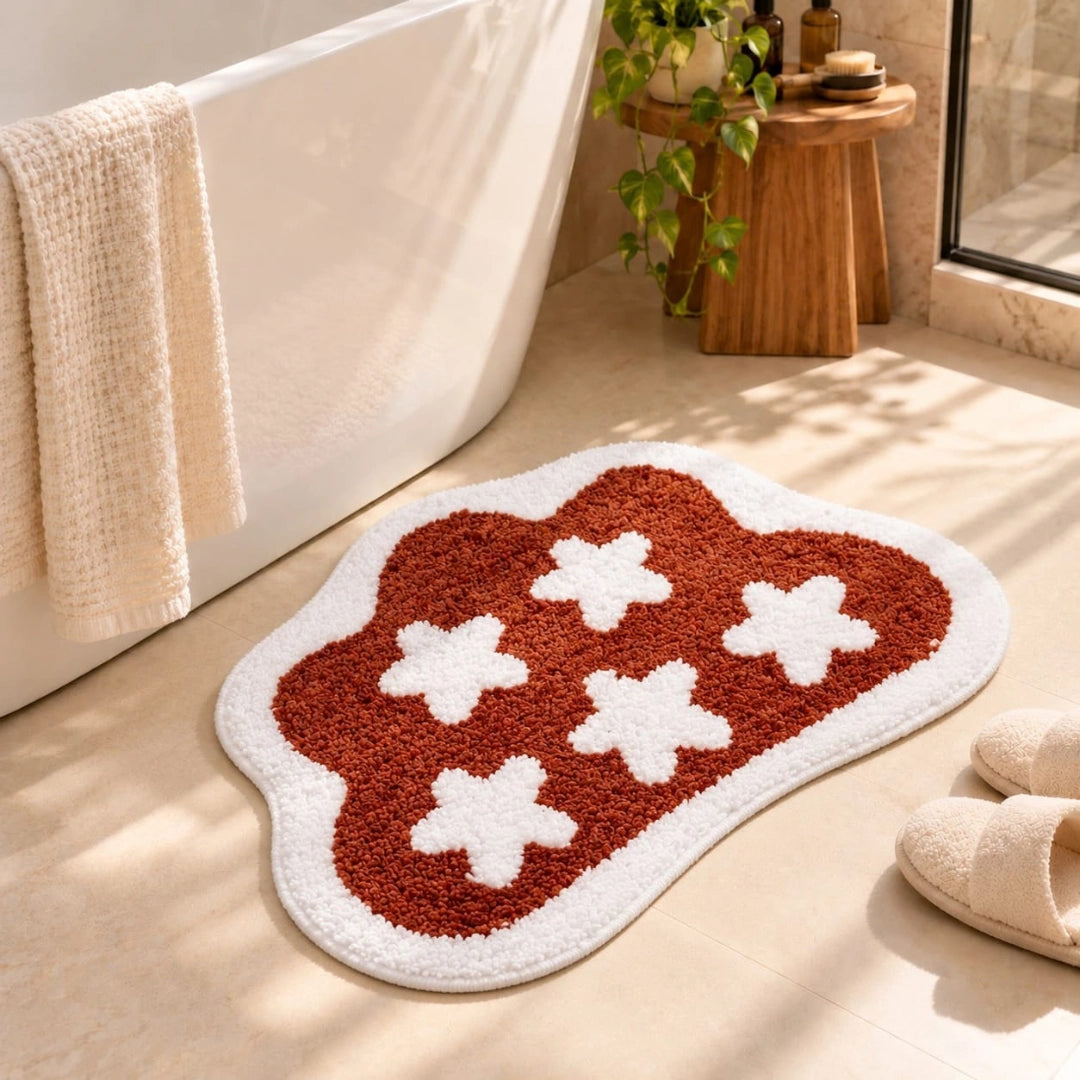 Rosy - Anti-Slip Microfibre Doormat (40x60 cm) - Pack of 1