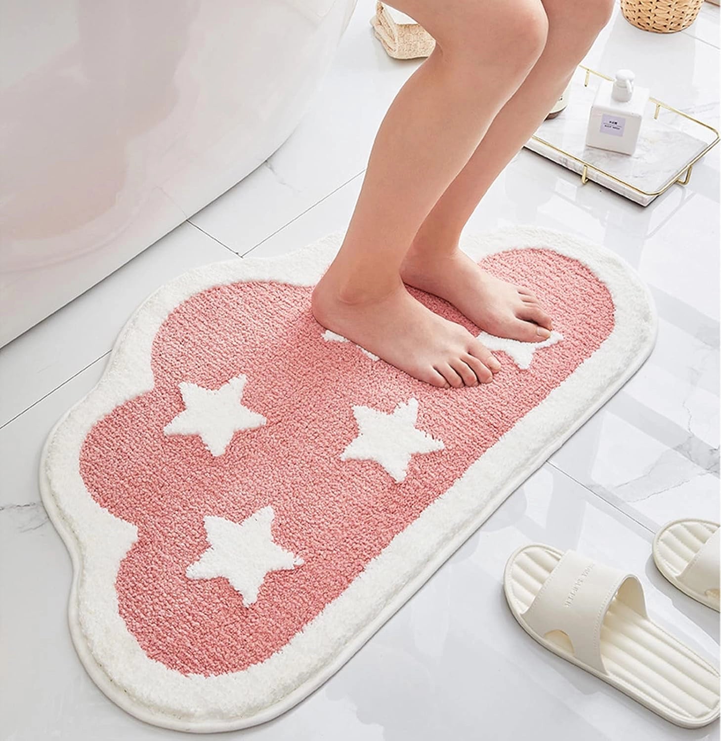 Rosy - Anti-Slip Microfibre Doormat (40x60 cm) - Pack of 1