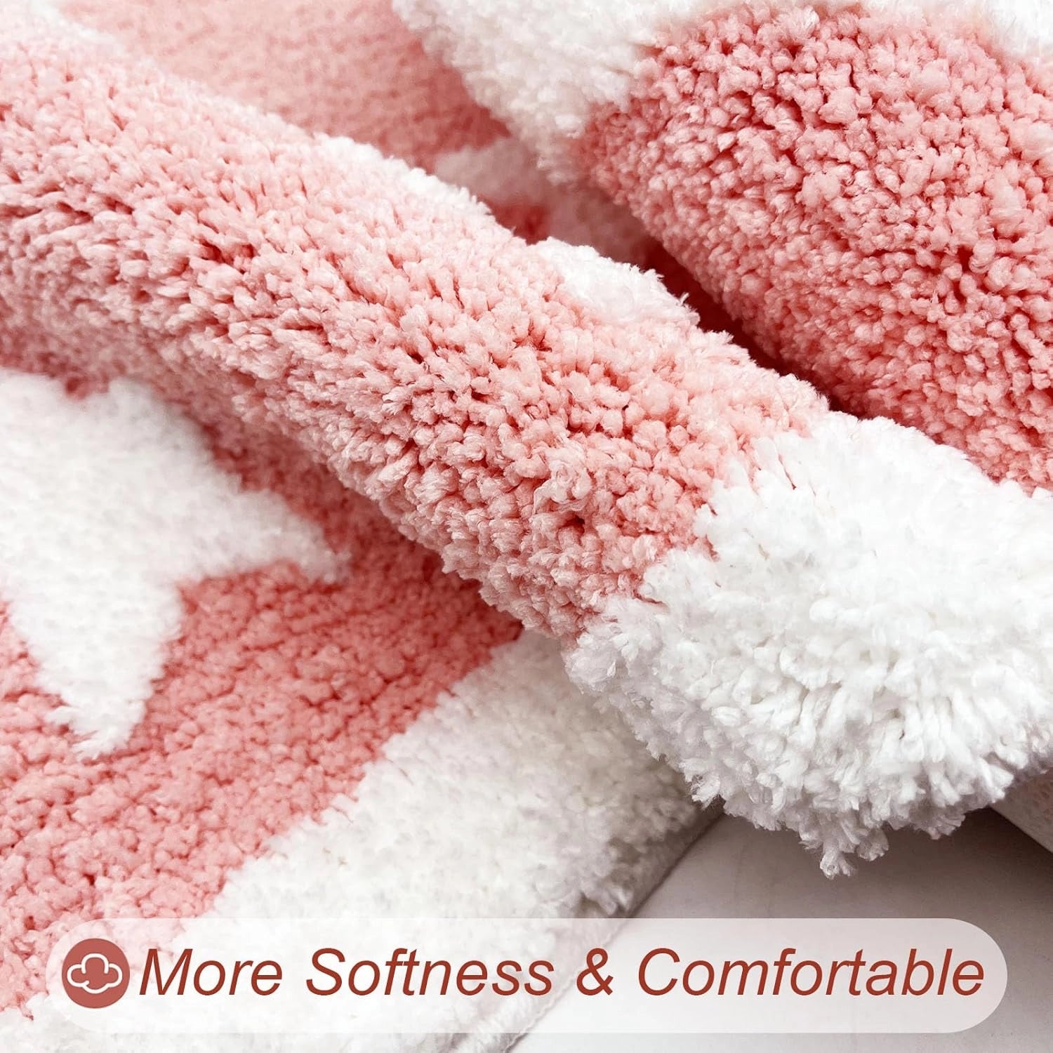 Rosy - Anti-Slip Microfibre Doormat (40x60 cm) - Pack of 1