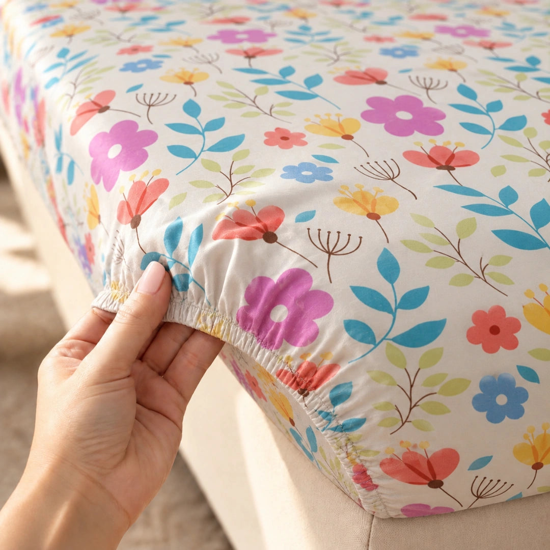 Sakura - King - Fitted Bedsheet (78×72 inches)