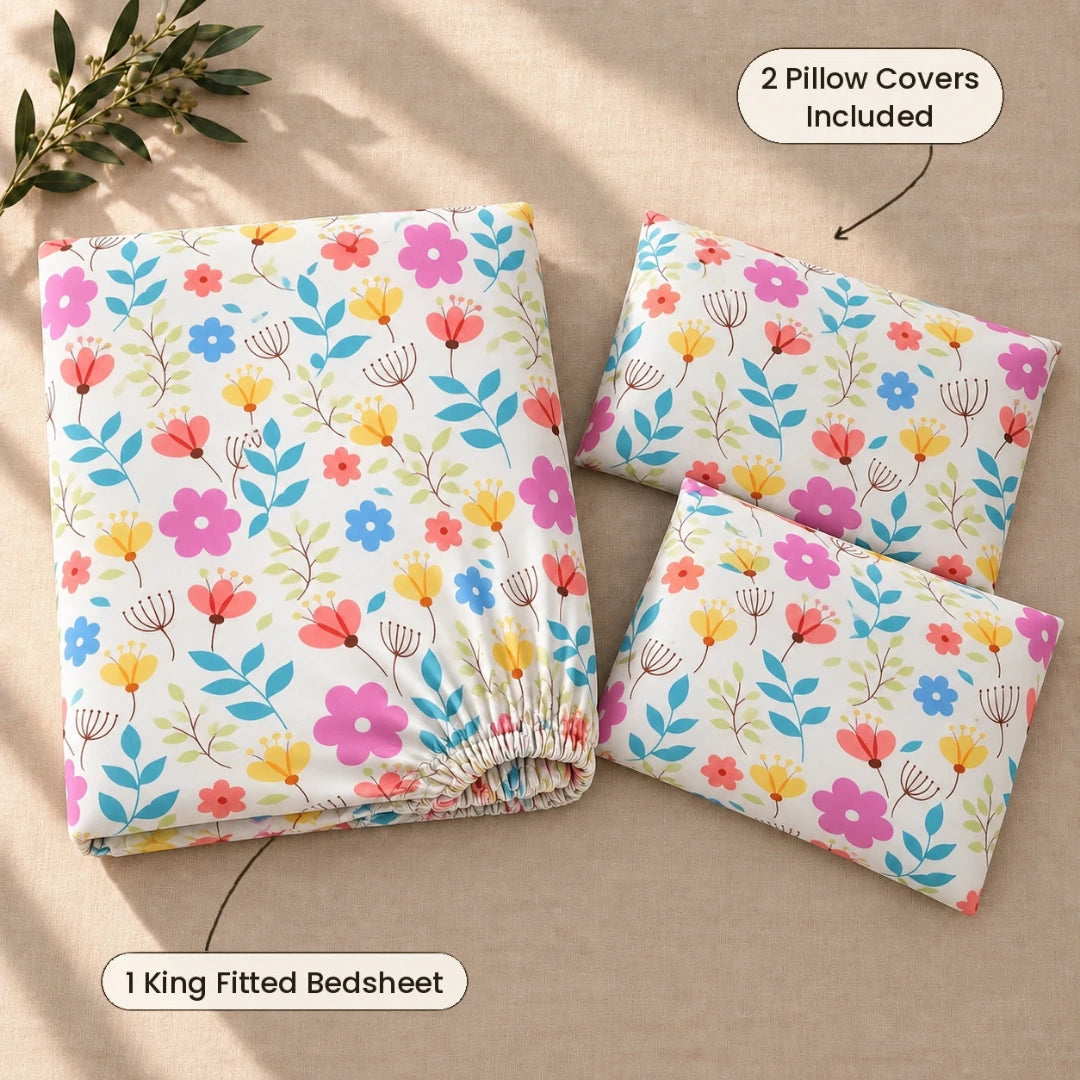 Sakura - King - Fitted Bedsheet (78×72 inches)