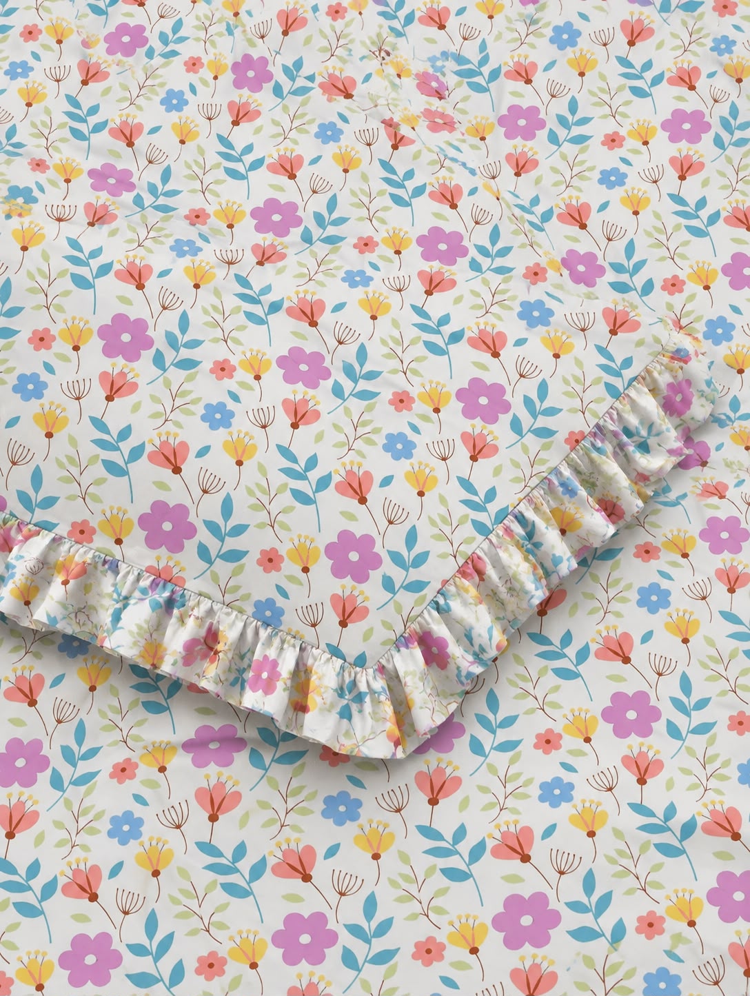Sakura - Frilled - King Fitted Bedsheet (78×72 inches)
