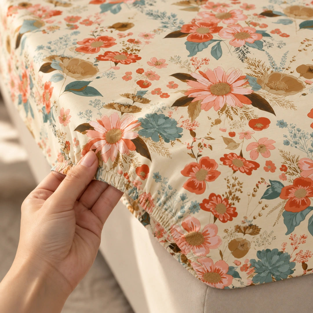 Sandra - King - Fitted Bedsheet (78×72 inches)