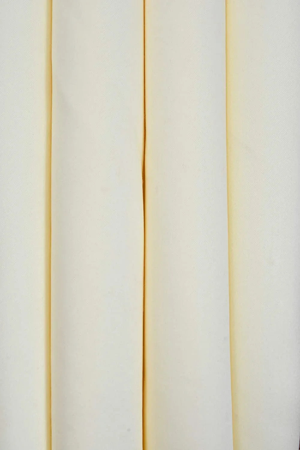 Solid Polyester Curtains - Ivory (Set of 2)