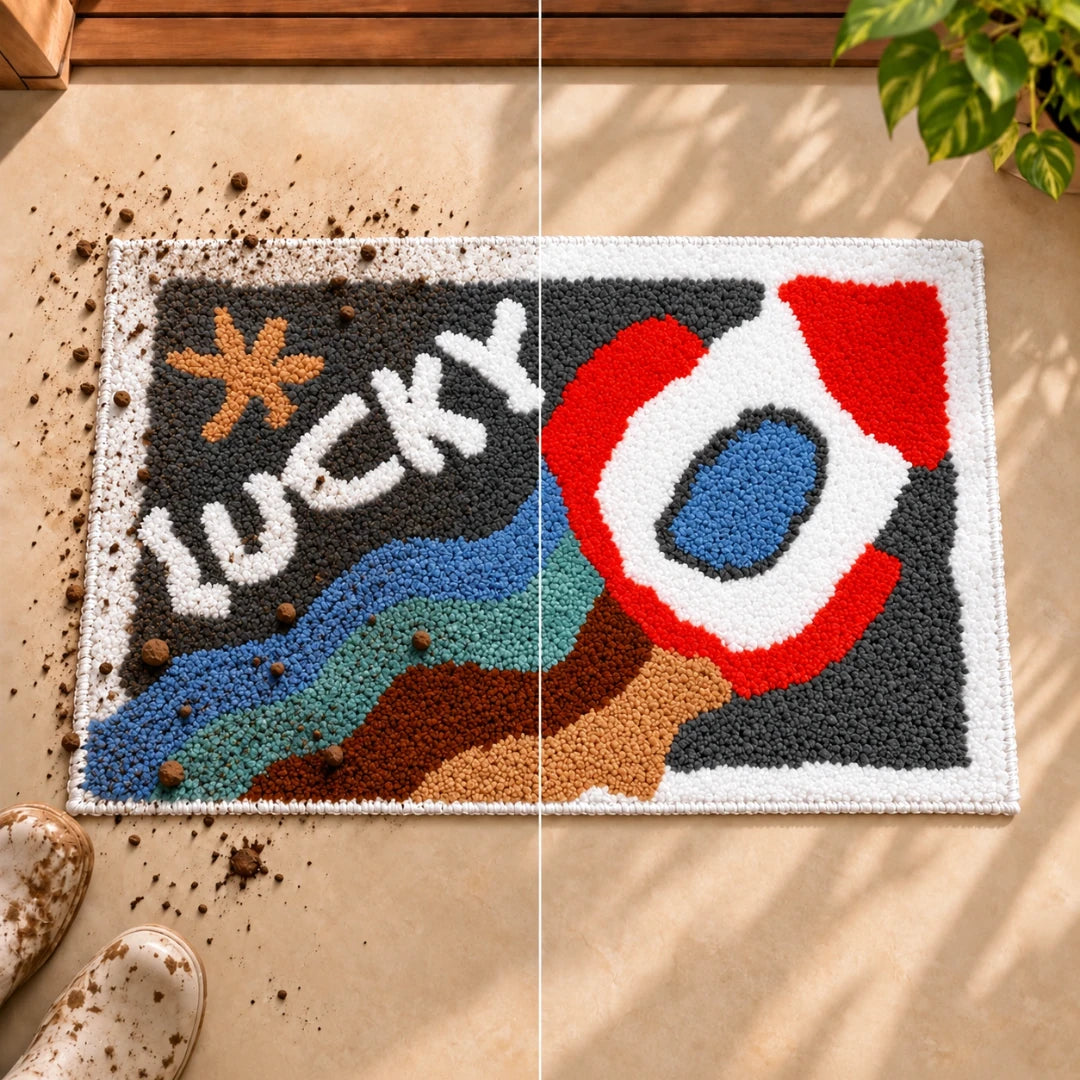 Spaceship - Anti-Slip Microfibre Doormat (40x60 cm) - Pack of 1