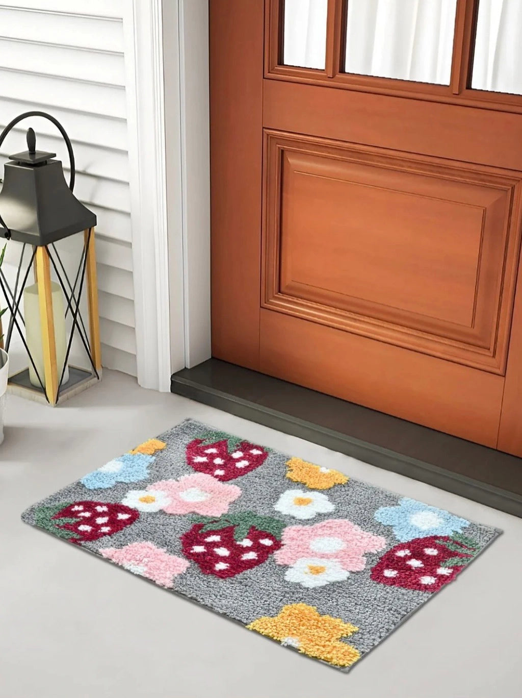 Strawberry - Anti-Slip Microfibre Doormat (40x60 cm) - Pack of 1