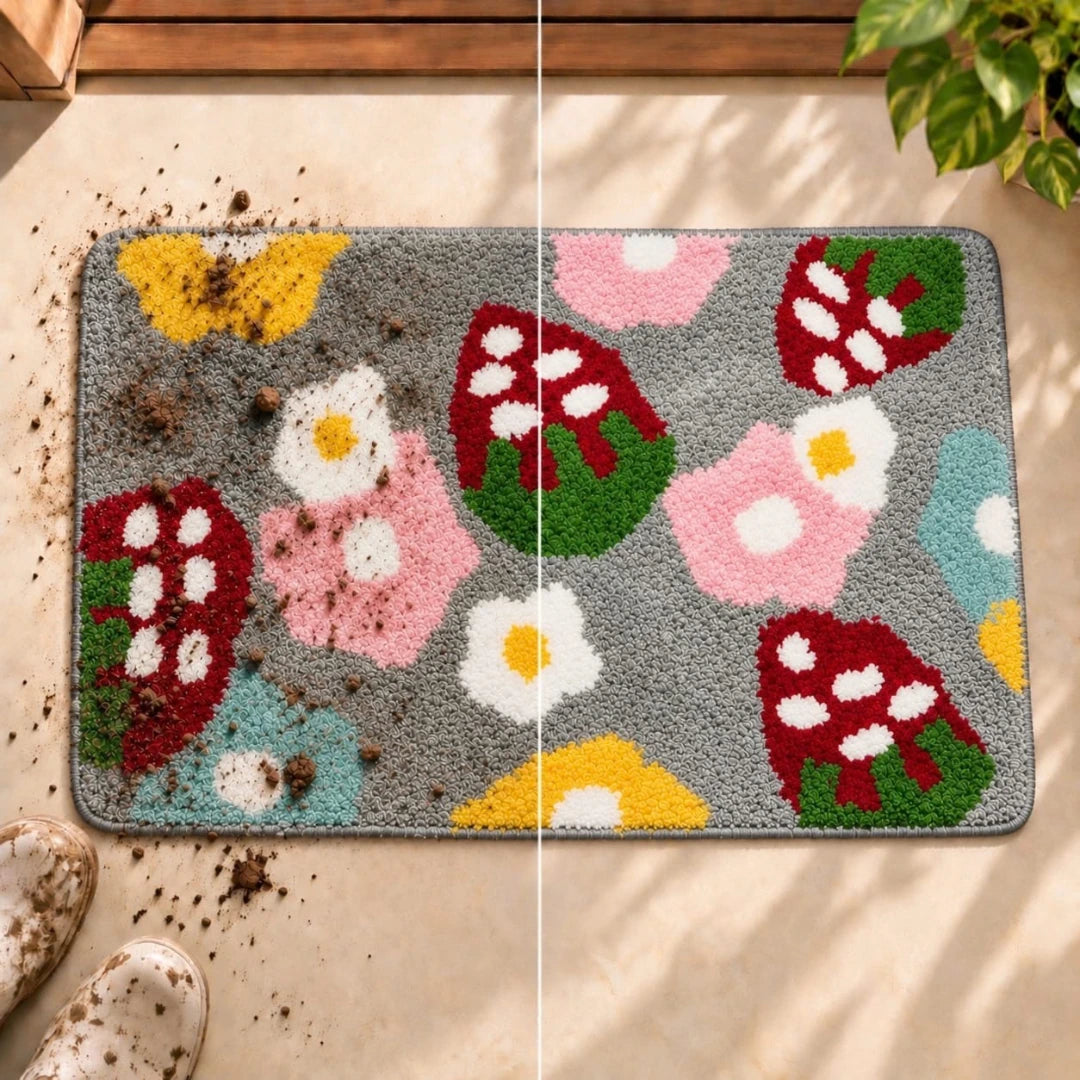 Strawberry - Anti-Slip Microfibre Doormat (40x60 cm) - Pack of 1