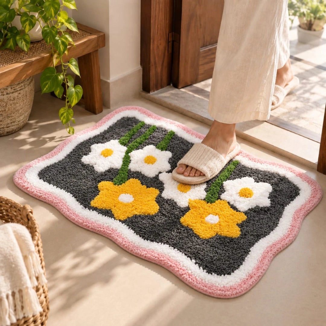 Sunflower - Anti-Slip Microfibre Doormat (40x60 cm) - Pack of 1
