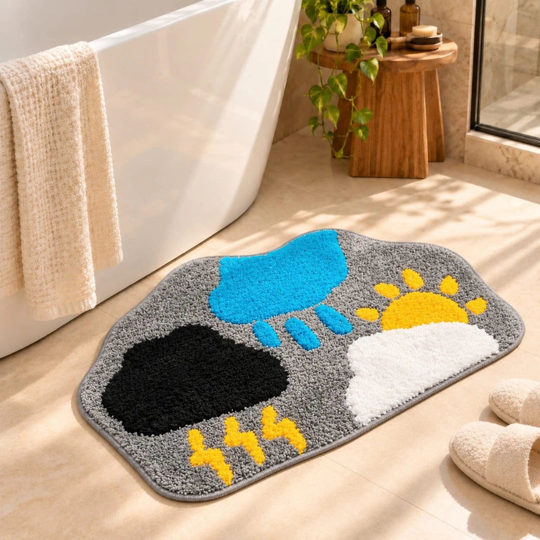 Thunder - Anti-Slip Microfibre Doormat (40x60 cm) - Pack of 1