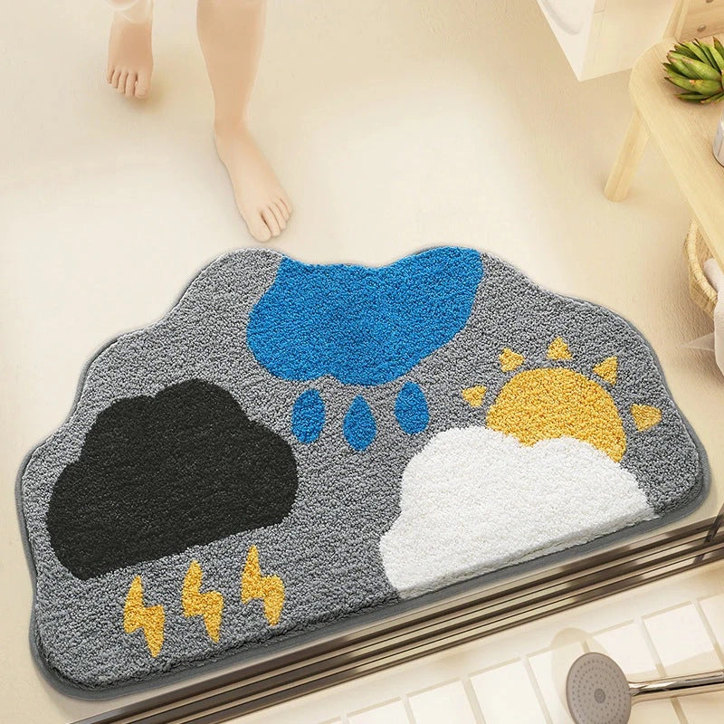 Thunder - Anti-Slip Microfibre Doormat (40x60 cm) - Pack of 1