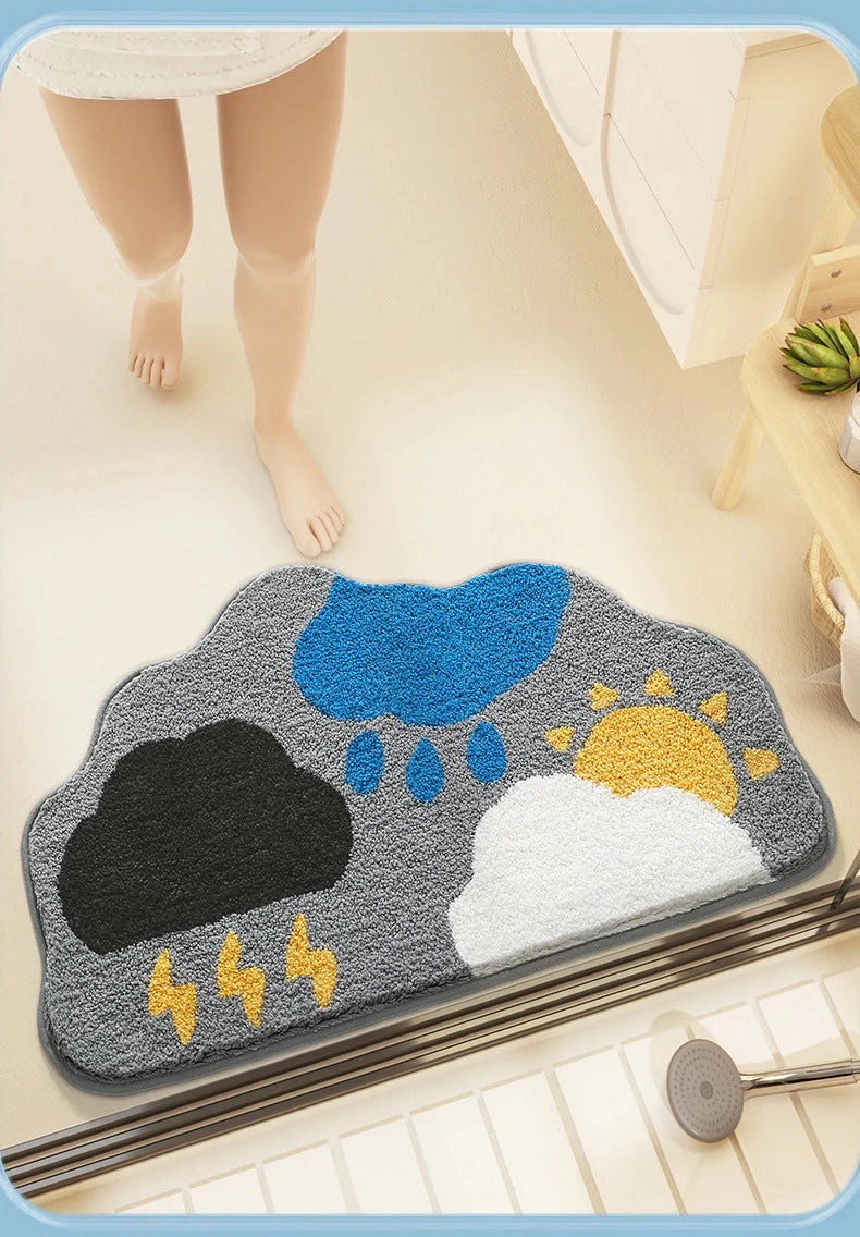 Thunder - Anti-Slip Microfibre Doormat (40x60 cm) - Pack of 1