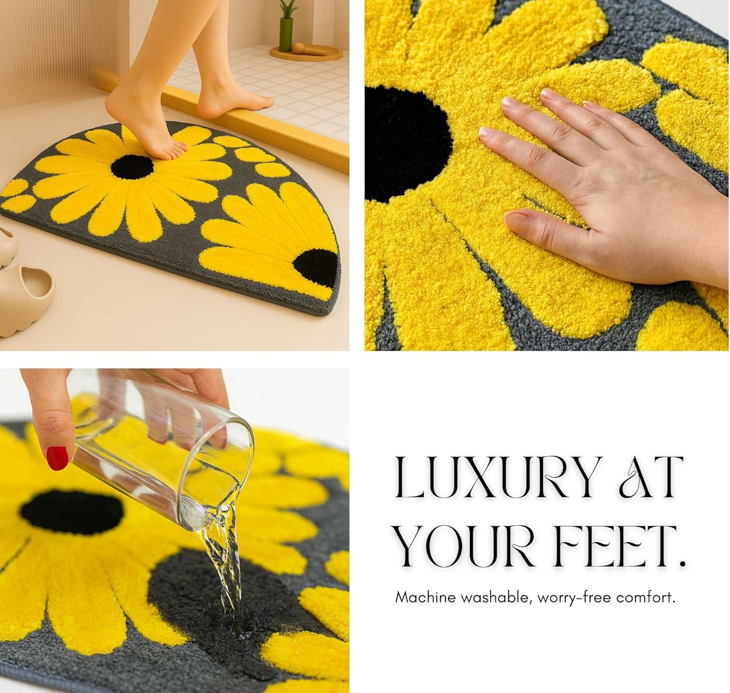 Velodia - Anti-Slip Microfibre Doormat (40x60 cm) - Pack of 1