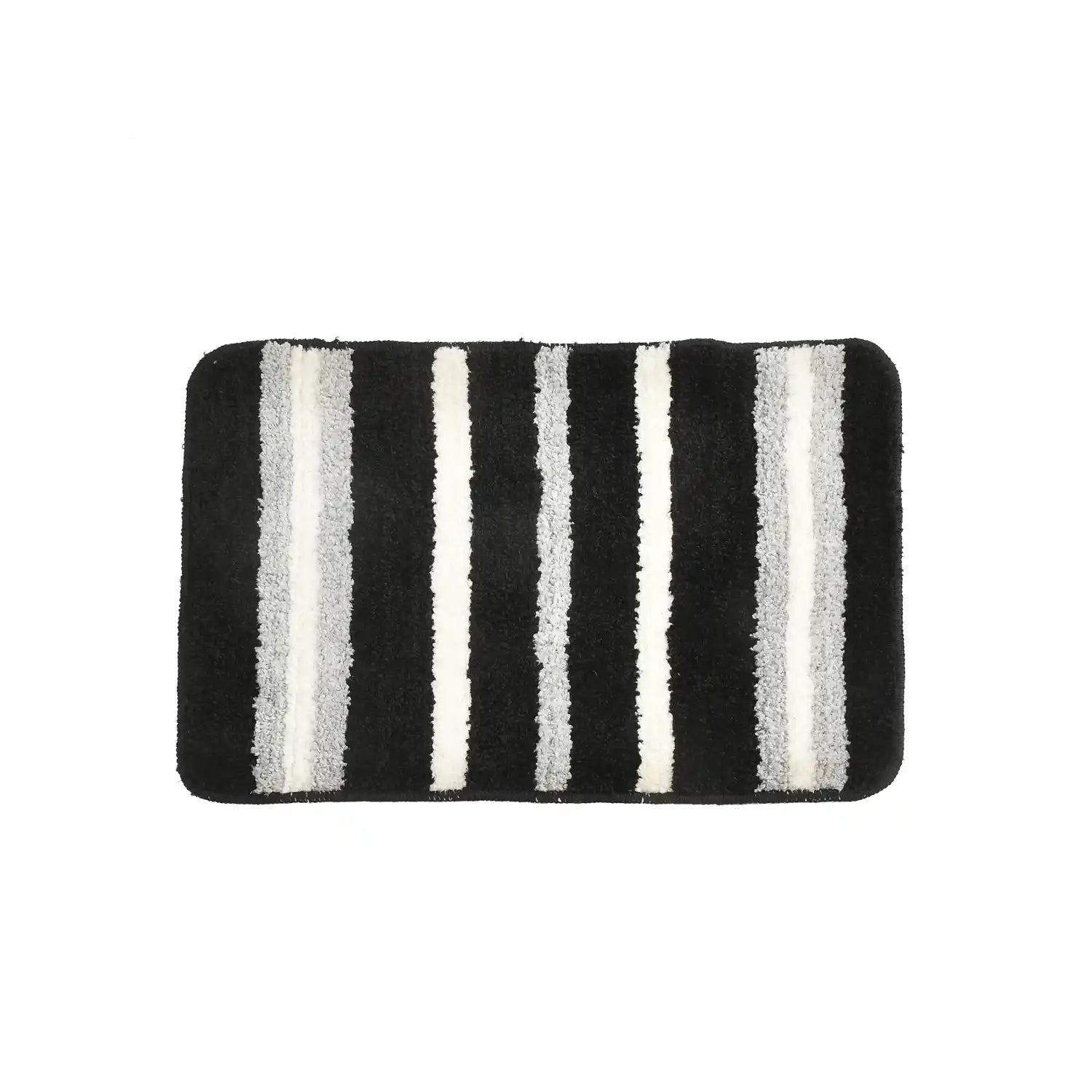 Venice - Black Microfibre Doormat (Pack of 2)