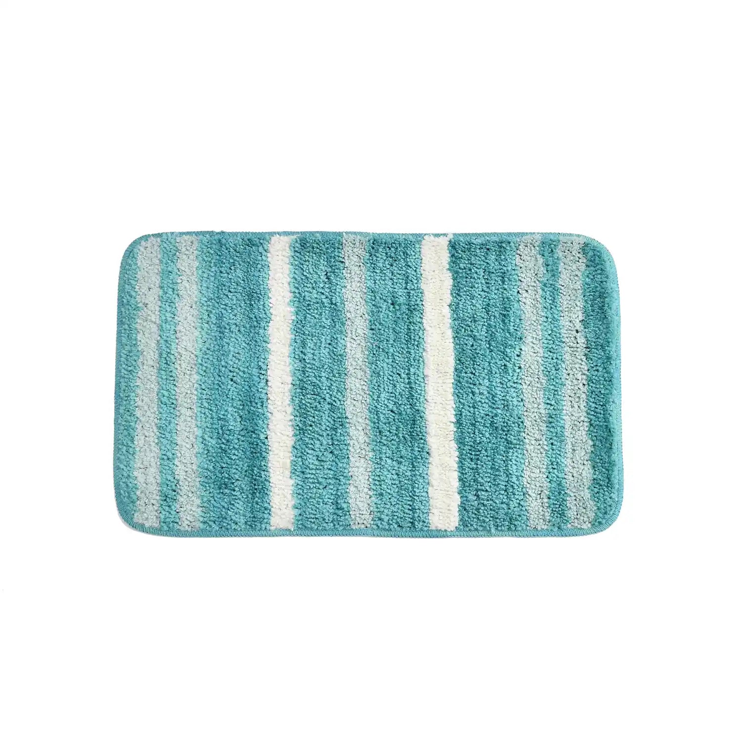 Venice - Cyan Microfibre Doormat (Pack of 2)