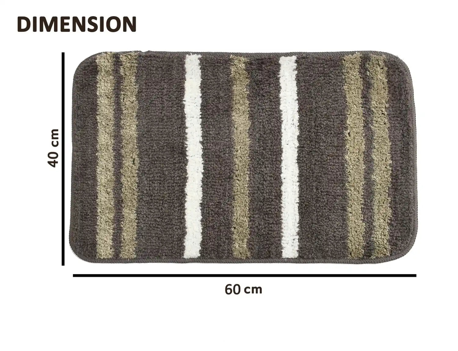 Venice - English Walnut Microfibre Doormat (Pack of 2)