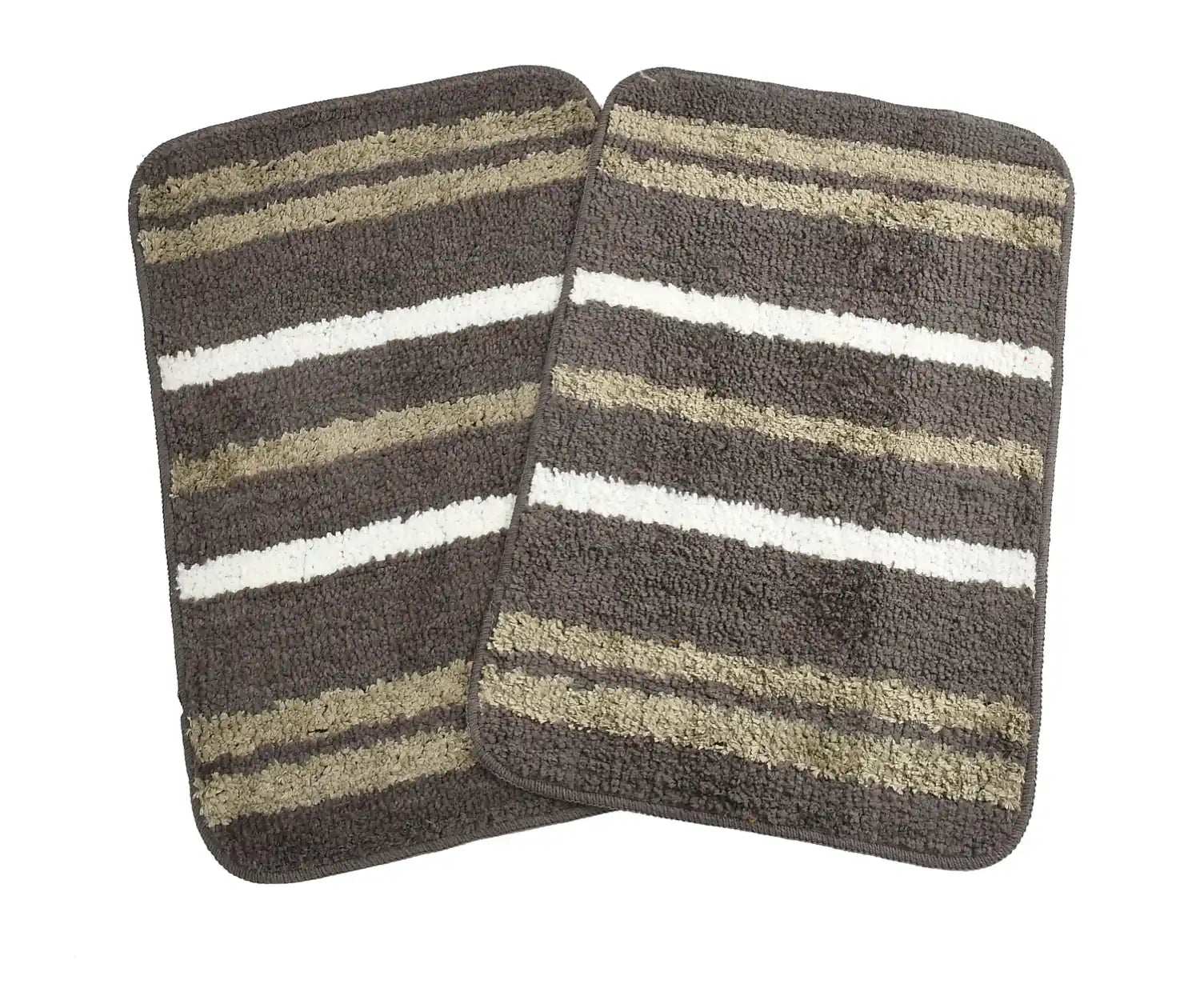 Venice - English Walnut Microfibre Doormat (Pack of 2)