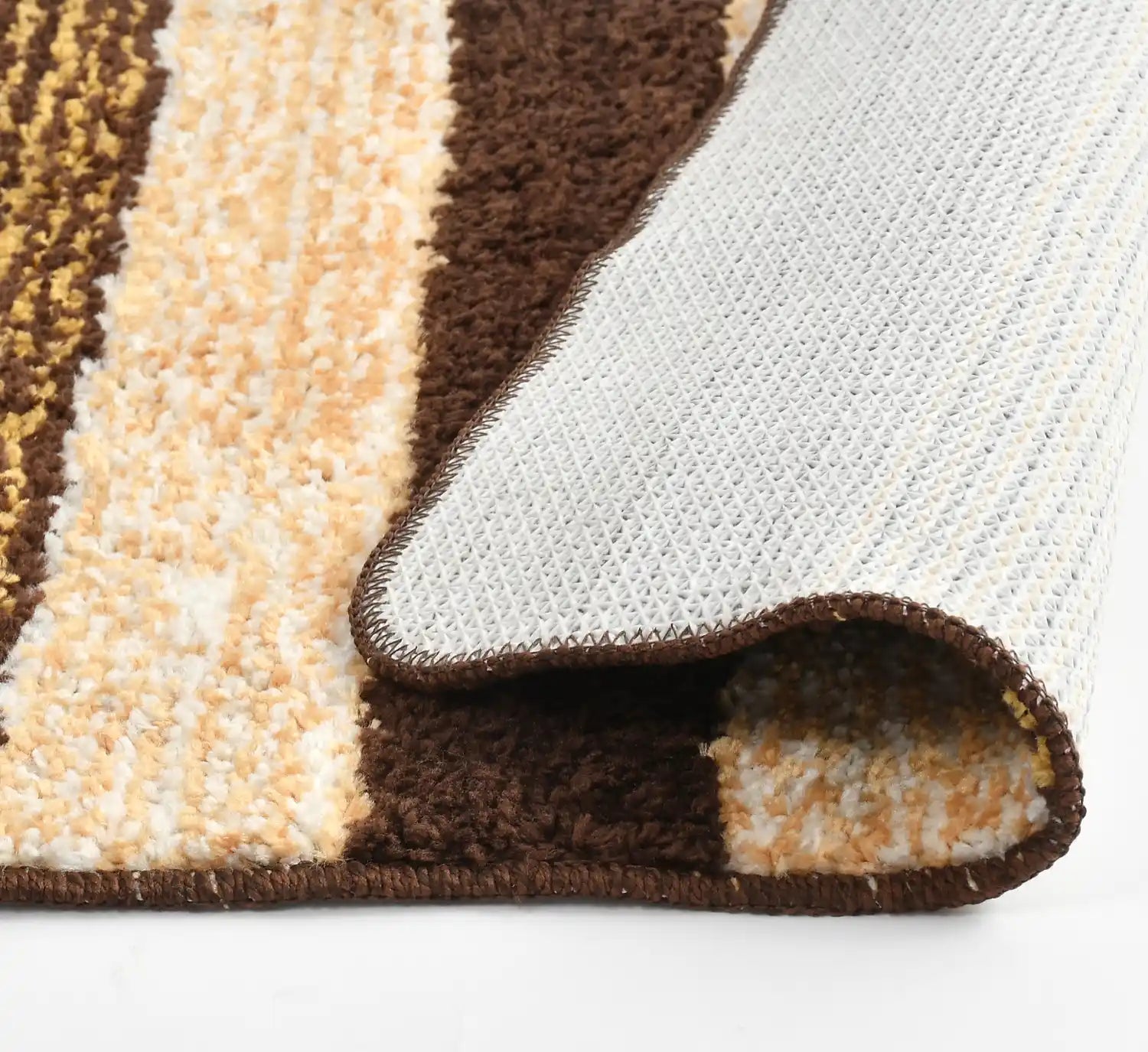 Vertigo - Brown Microfibre Doormat (Pack of 2)