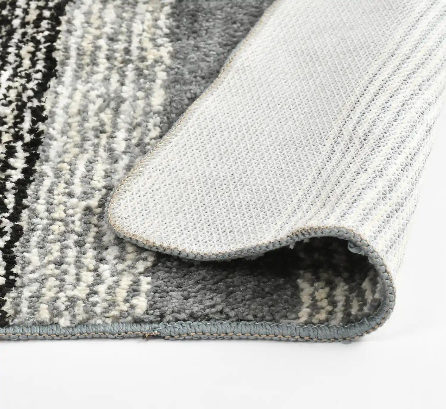 Vertigo - Light Grey Microfibre Doormat (Pack of 2)