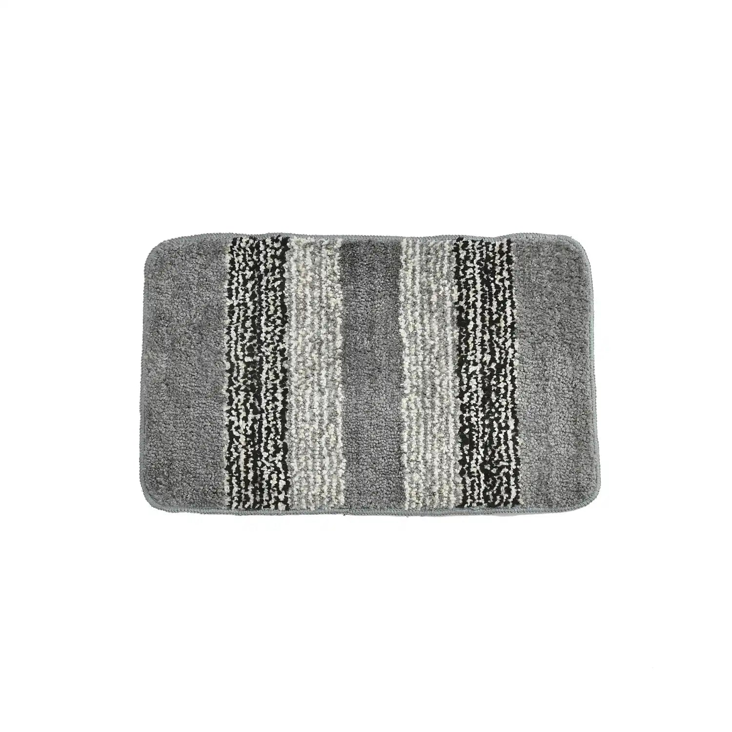 Vertigo - Light Grey Microfibre Doormat (Pack of 2)