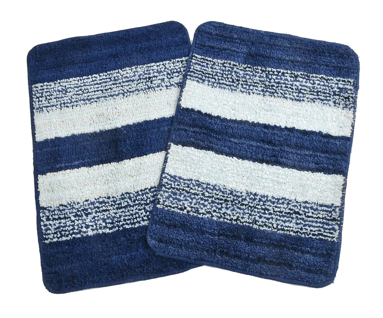 Vertigo - Royal Blue Microfibre Doormat (Pack of 2)