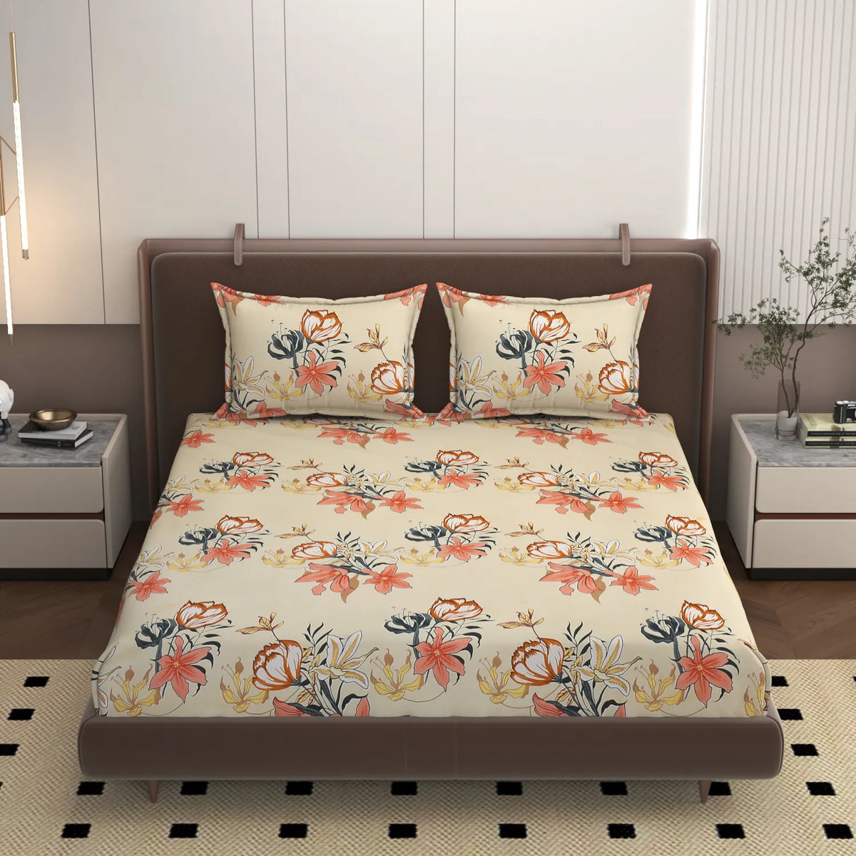 Wildflower - King - Fitted Bedsheet (78×72 inches)