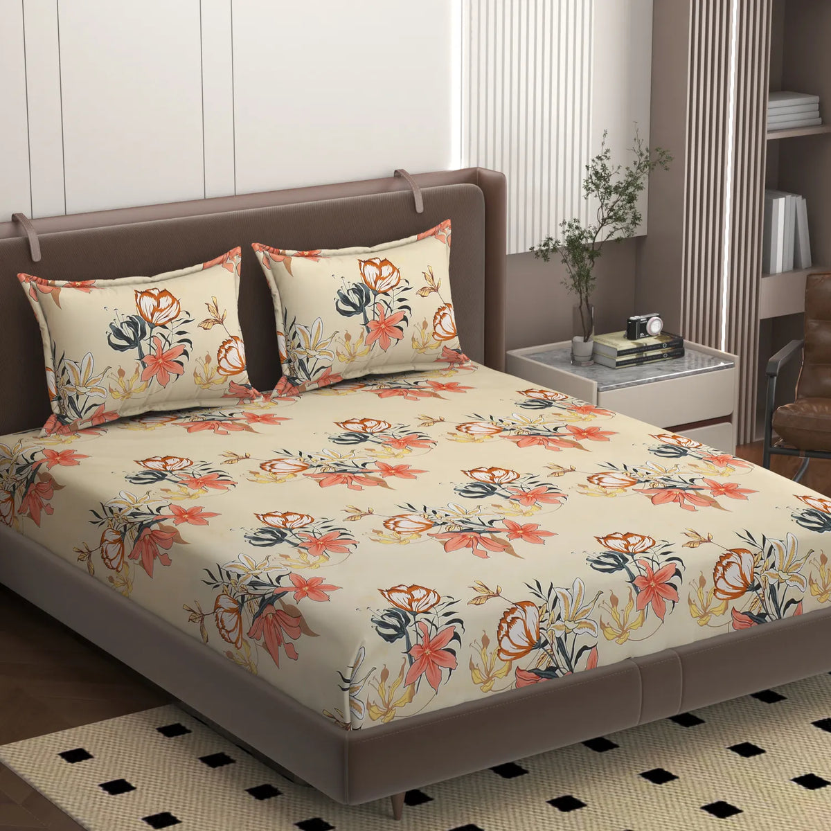 Wildflower - King - Fitted Bedsheet (78×72 inches)